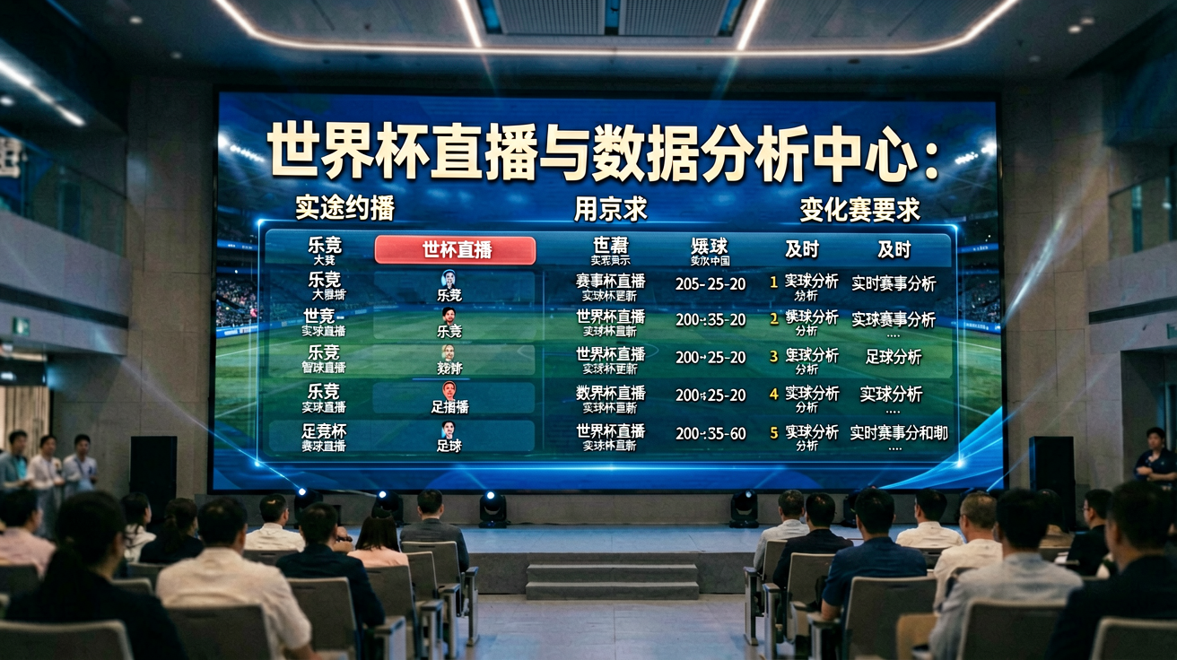 乐竞中国 2026世界杯直播与数据分析中心大屏展示